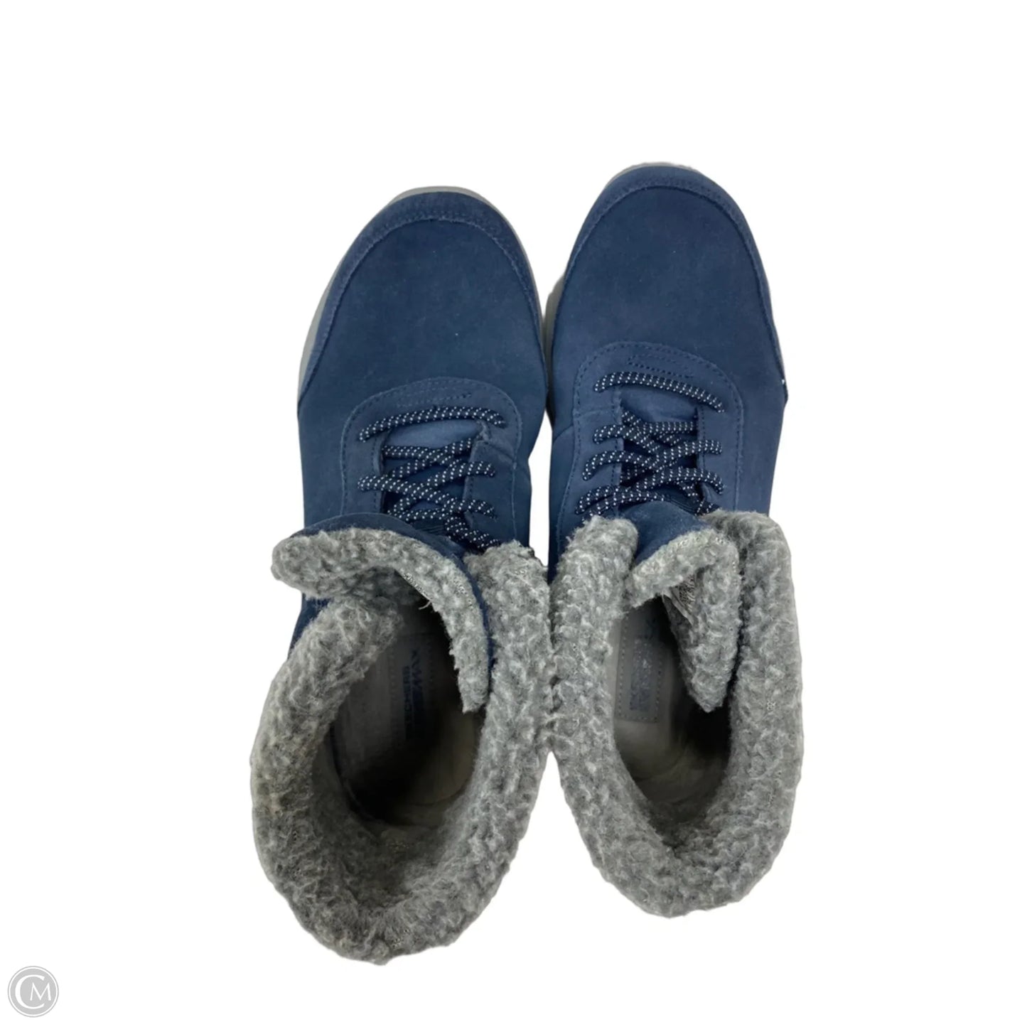 Boots Ankle Flats By Skechers In Navy, Size: 9