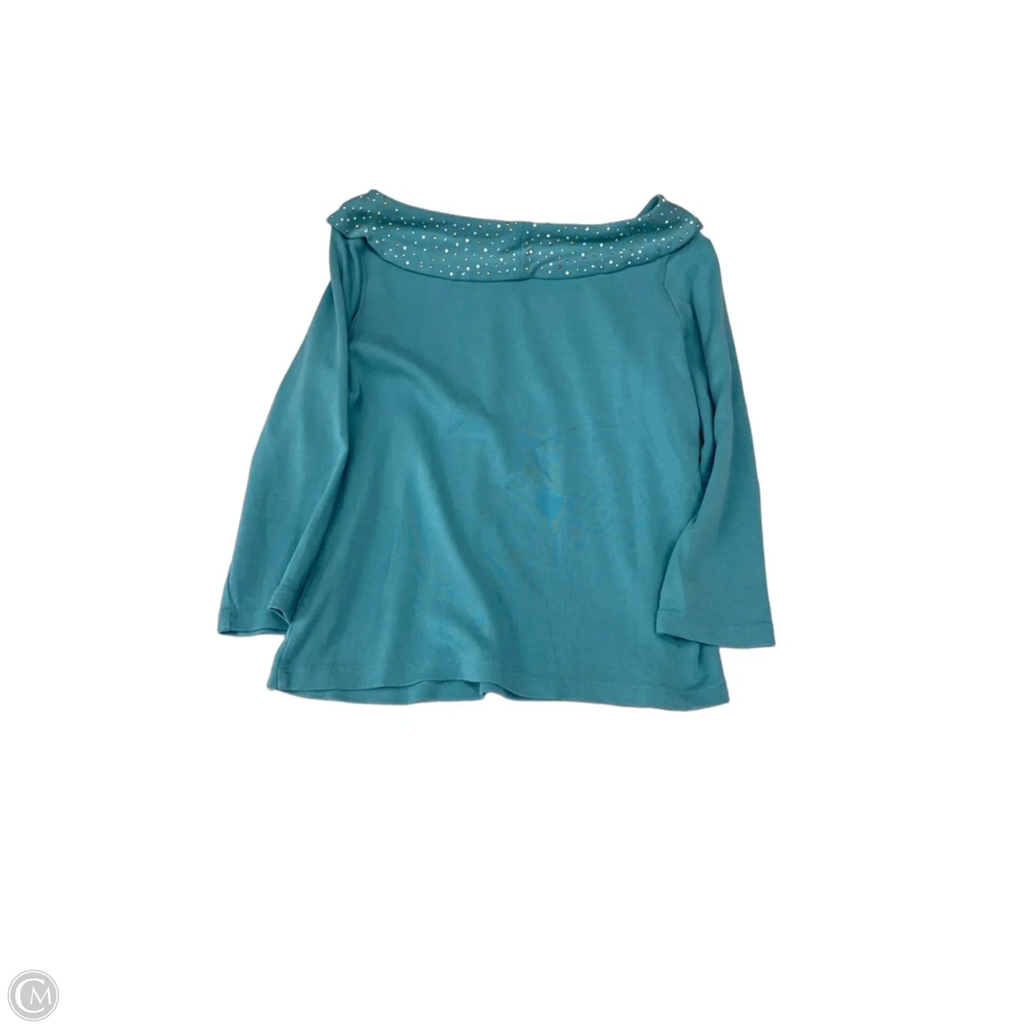 Top 3/4 Sleeve By Rafaella In Teal, Size: M
