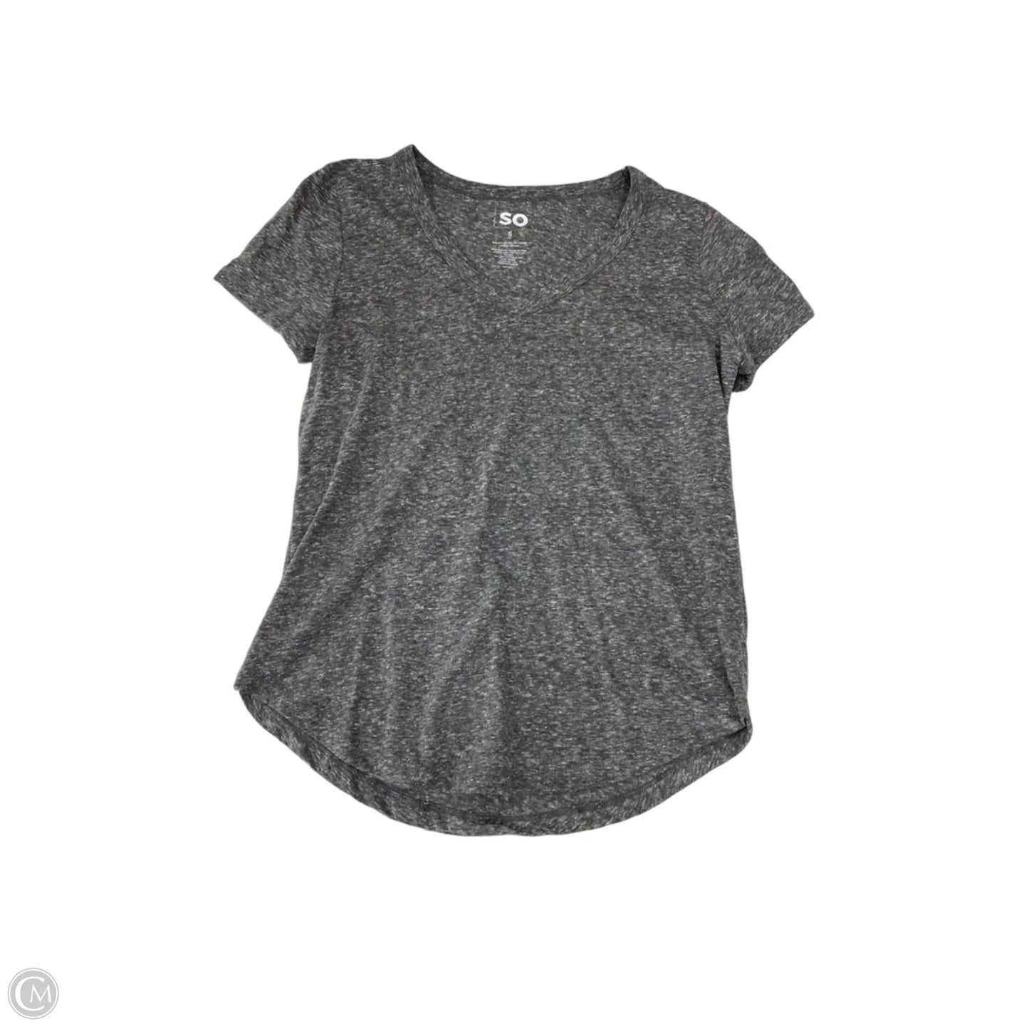 Top Short Sleeve Basic By So In Grey, Size: S