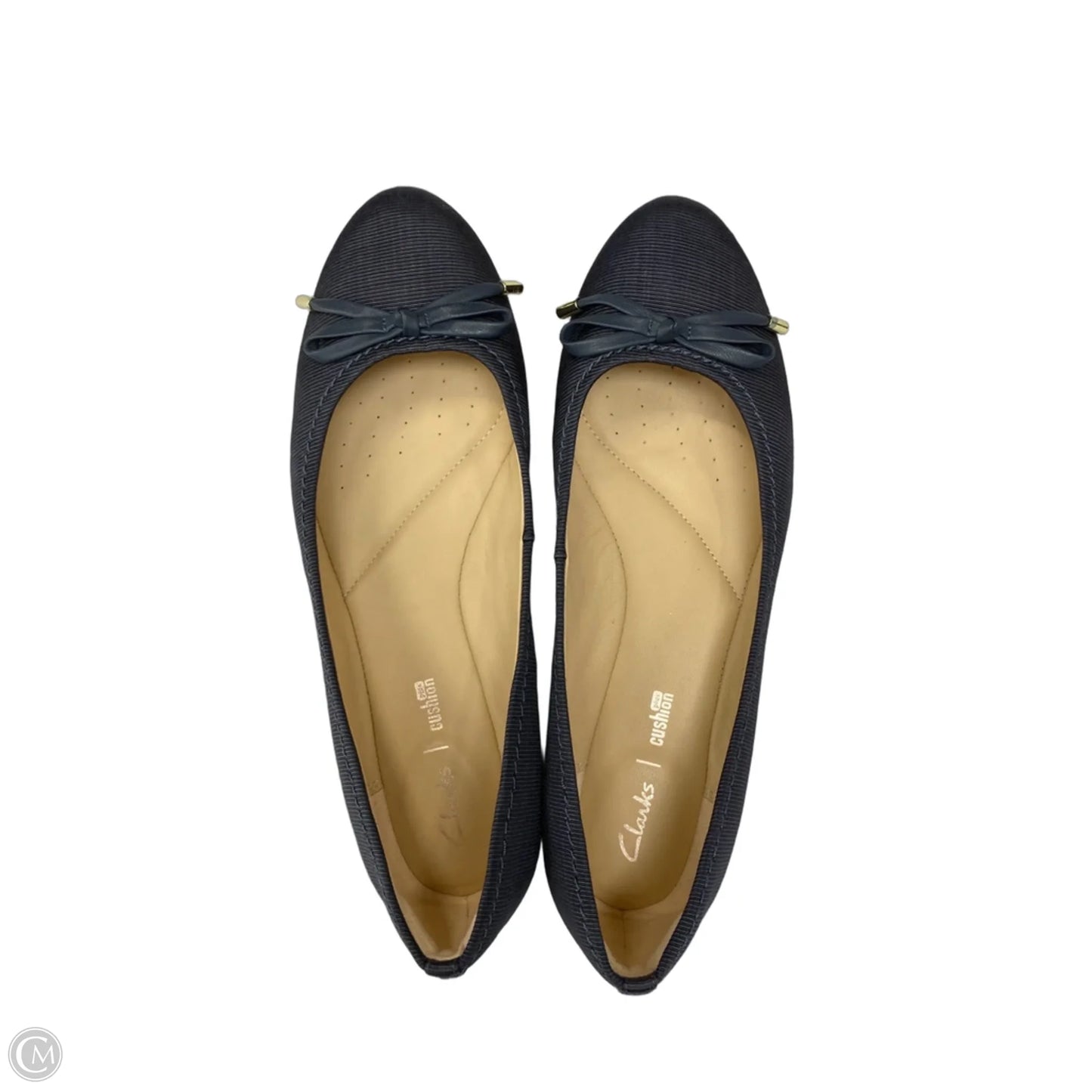 Shoes Flats By Clarks In Green & White, Size: 9