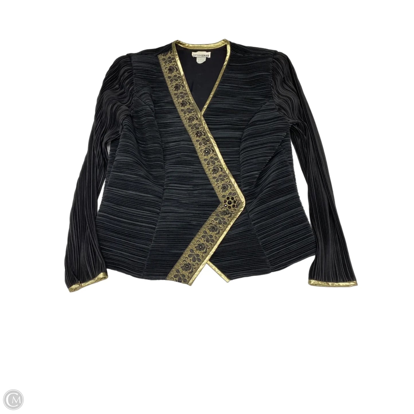 Skirt Set 2pc By Clothes Mentor In Black & Gold, Size: 18