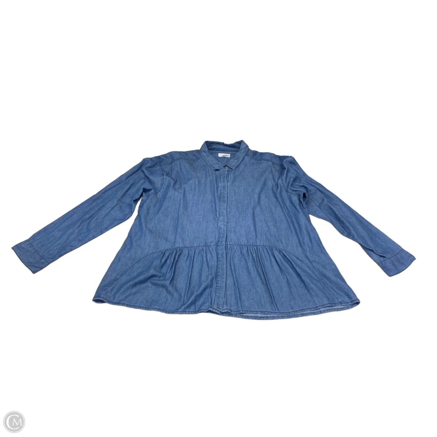 Top Long Sleeve By Sonoma In Blue, Size: Xl