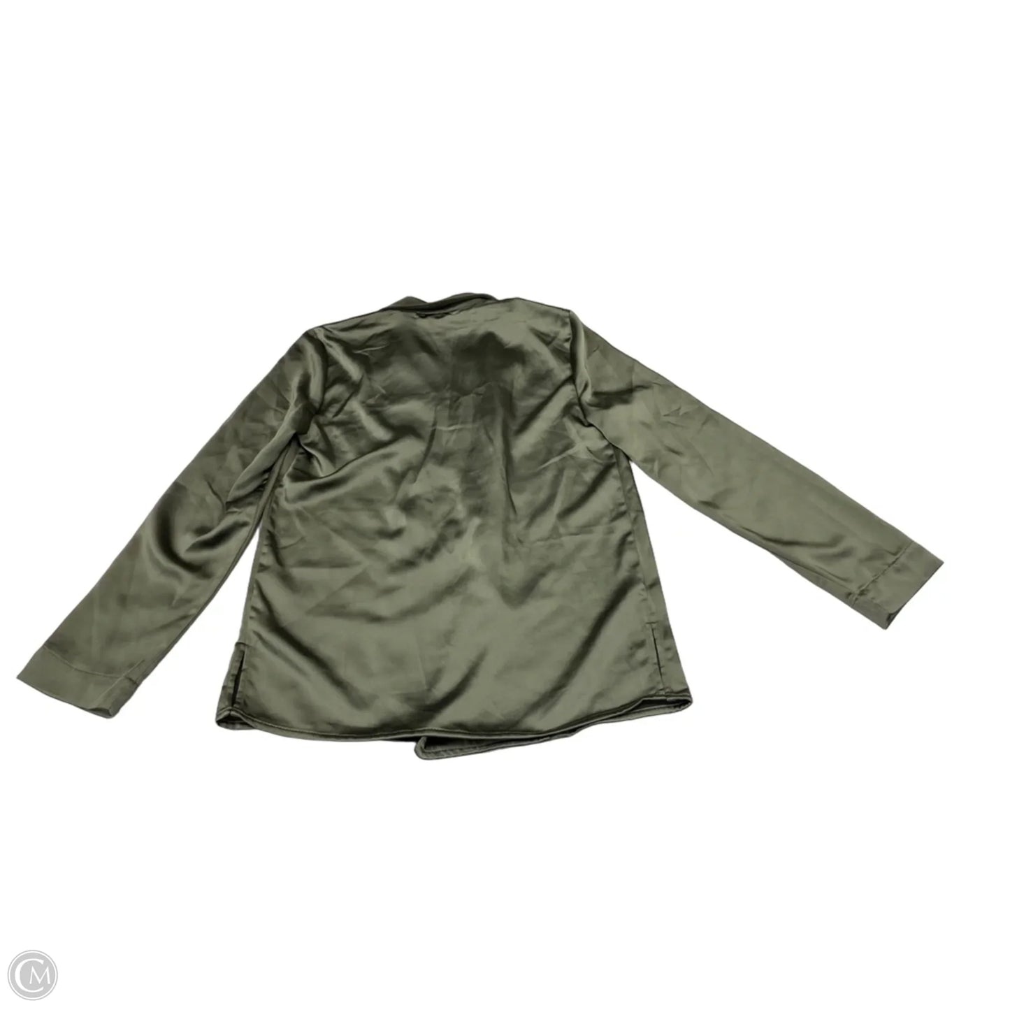 Blouse Long Sleeve By Como Vintage In Green, Size: Xs