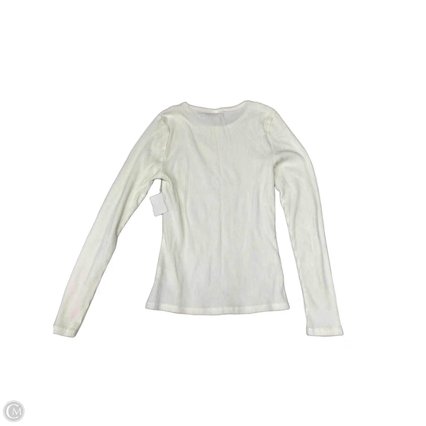 Top Long Sleeve By Old Navy In White, Size: S