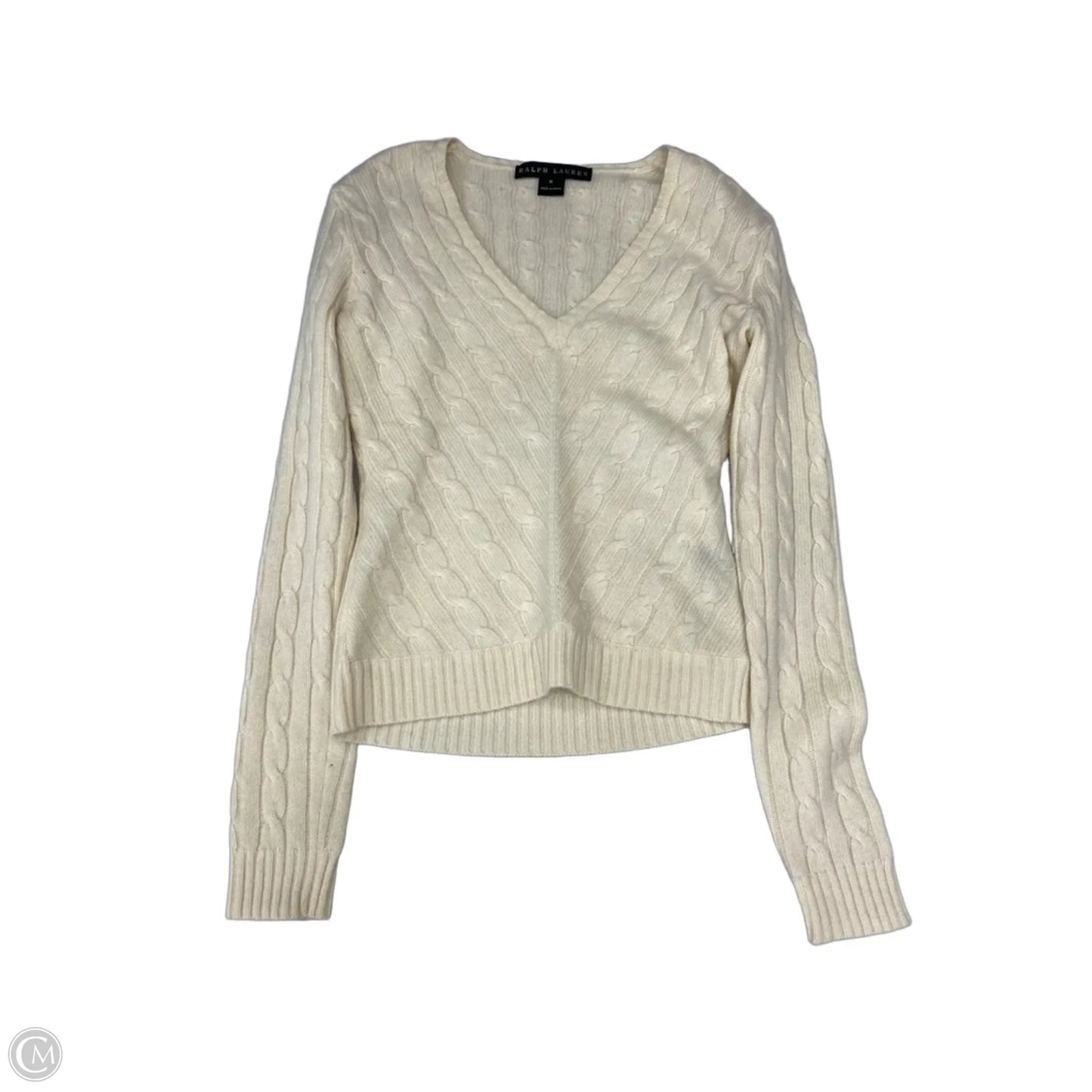 Sweater By Ralph Lauren In Cream, Size: M