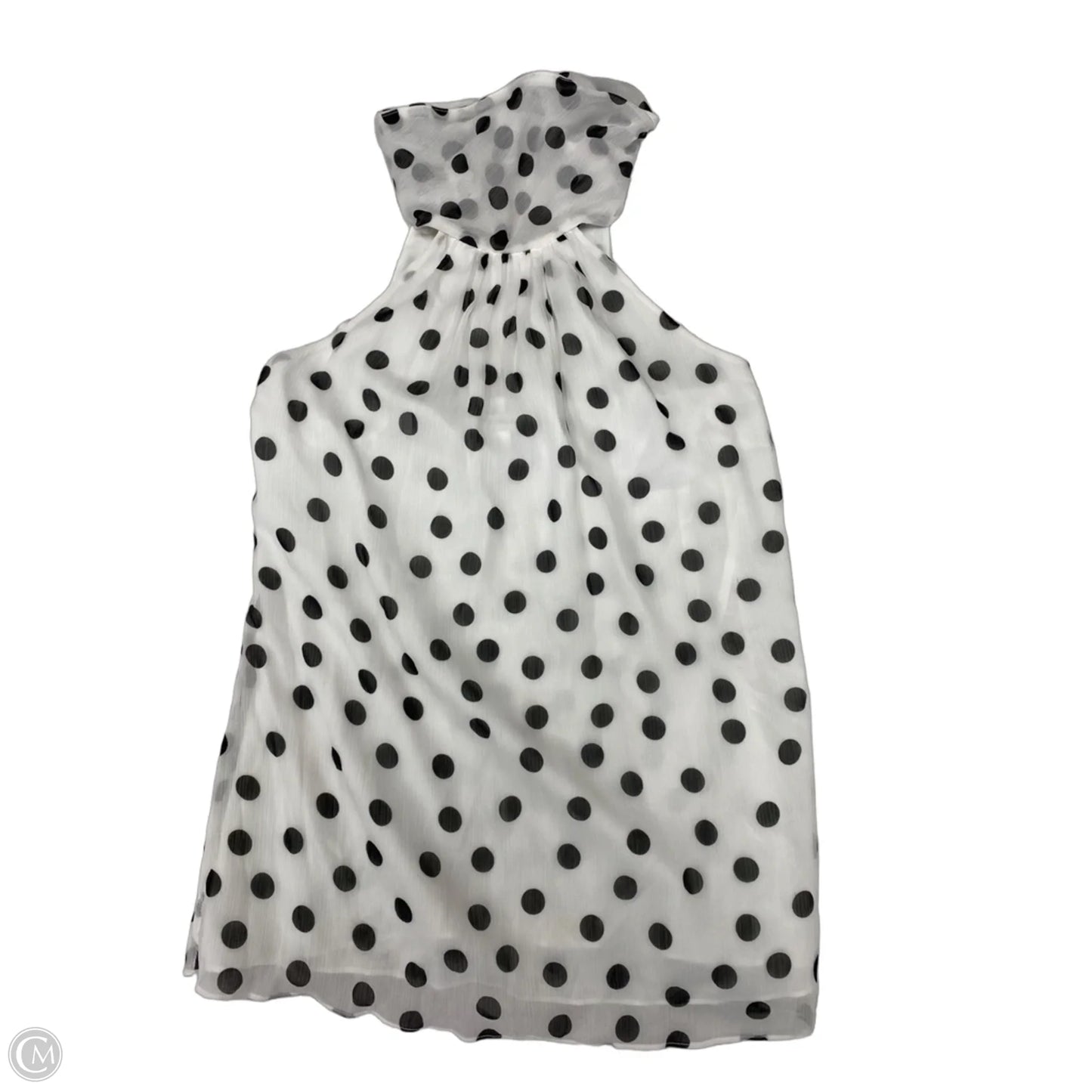 Top Sleeveless By White House Black Market In Polkadot Pattern, Size: Xs