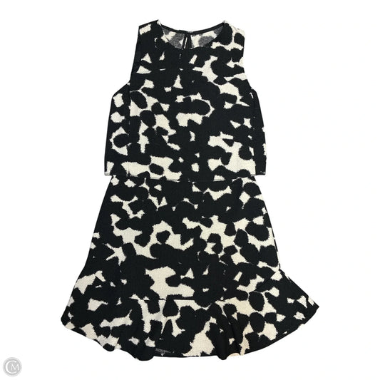 Dress Casual Short By Banana Republic In Black & Cream, Size: Xsp