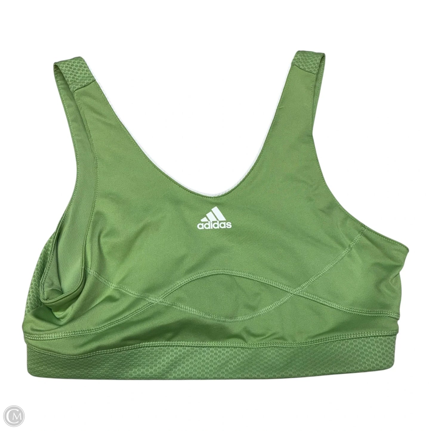 Athletic Bra By Adidas In Green, Size: L
