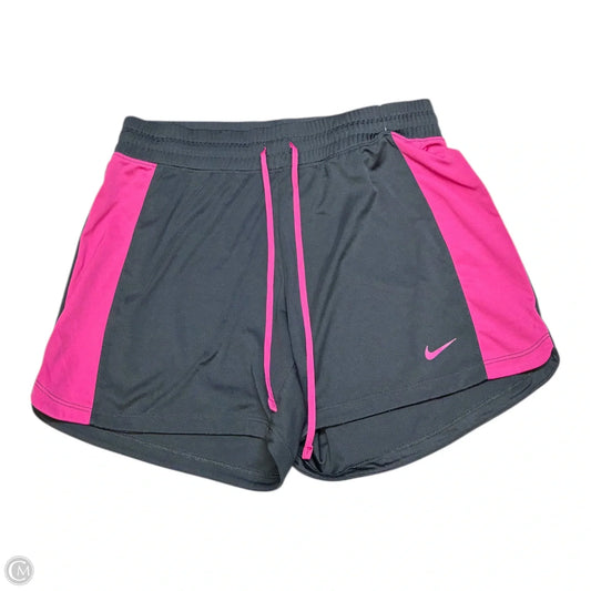 Athletic Shorts By Nike In Grey & Pink, Size: M
