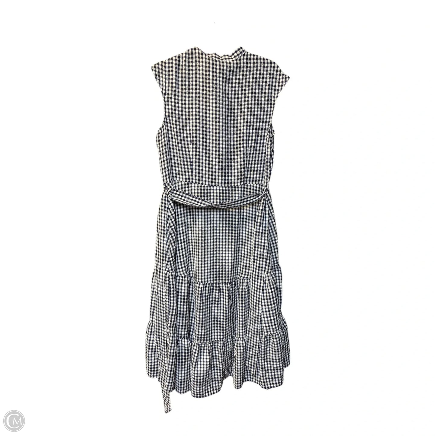 Dress Casual Midi By Cme In Checkered Pattern, Size: L