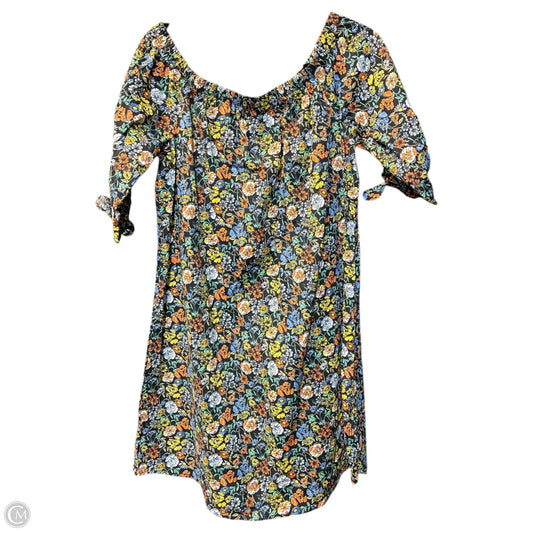 Dress Casual Short By Bobeau In Floral Print, Size: L
