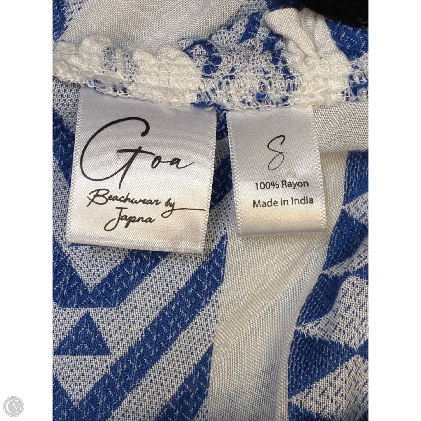 Dress Casual Maxi By Japna In Blue & White, Size: S