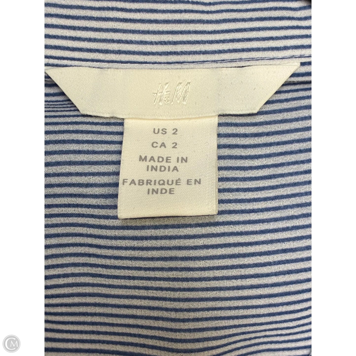 Top Sleeveless By H&m In Striped Pattern, Size: Xs