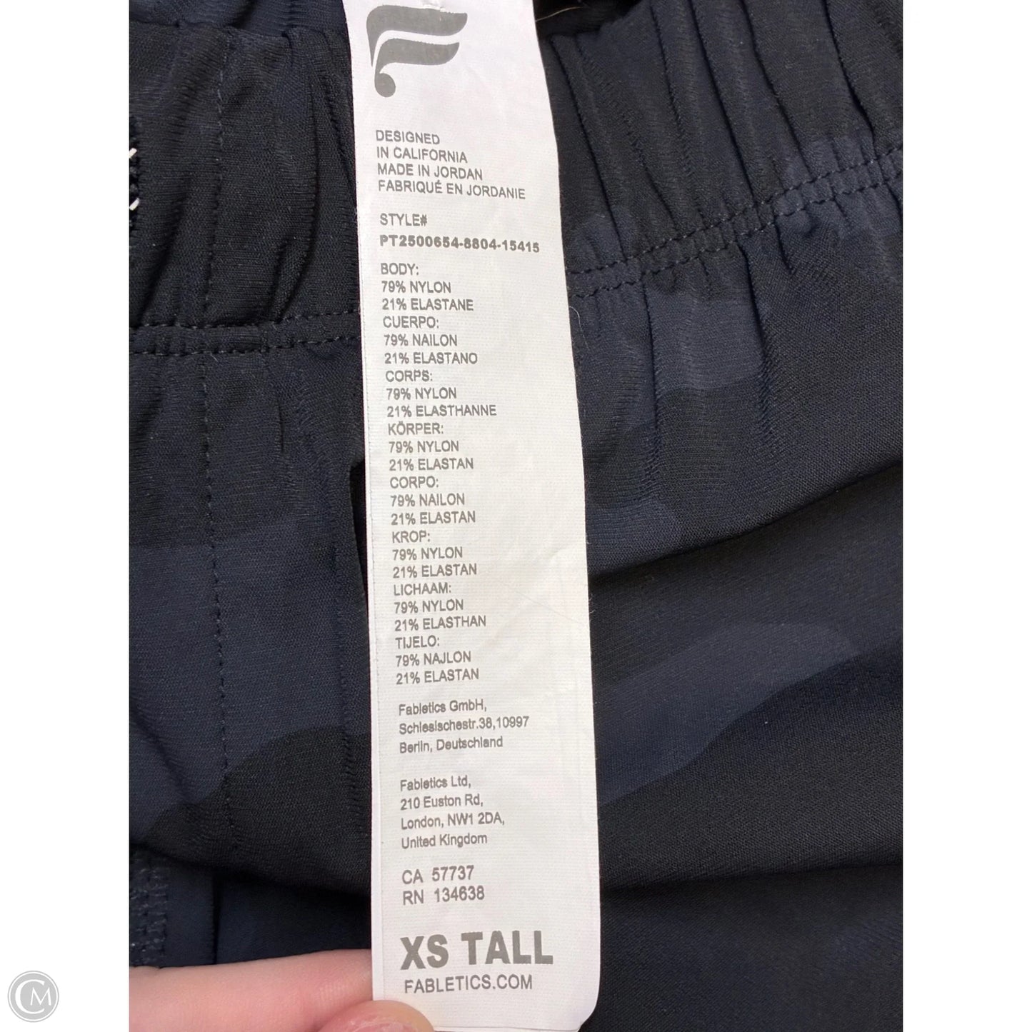 Athletic Pants By Fabletics In Black, Size: Xs