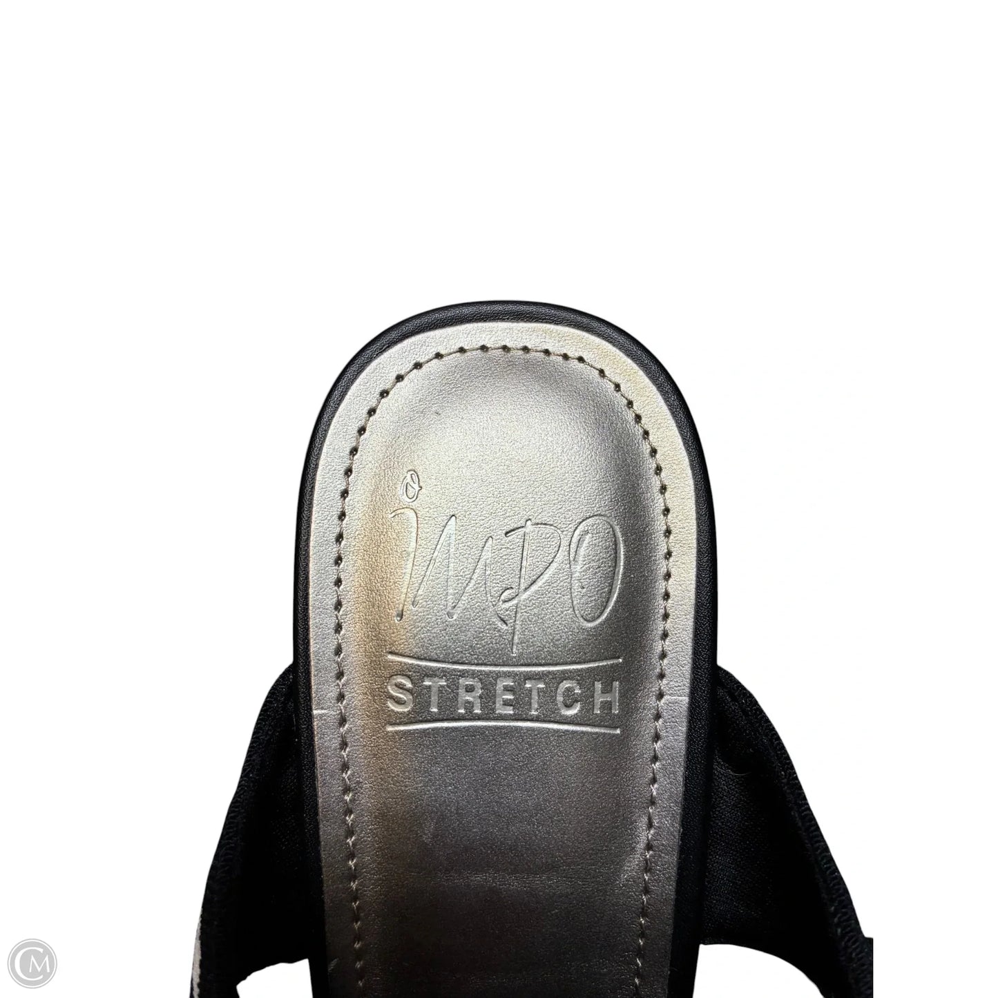Sandals Heels Block By Impo In Black & White, Size: 9.5