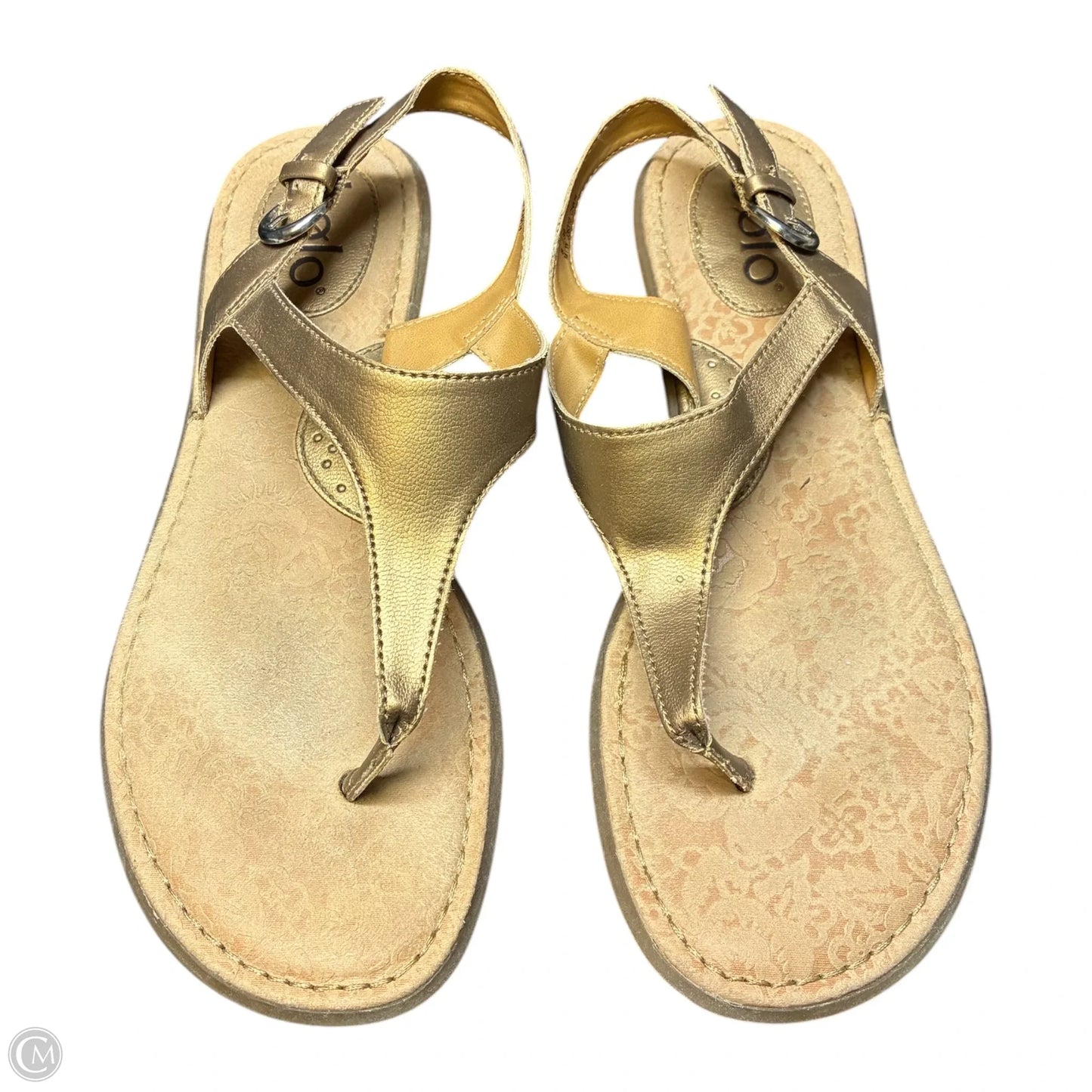 Sandals Flats By Cme In Bronze, Size: 8