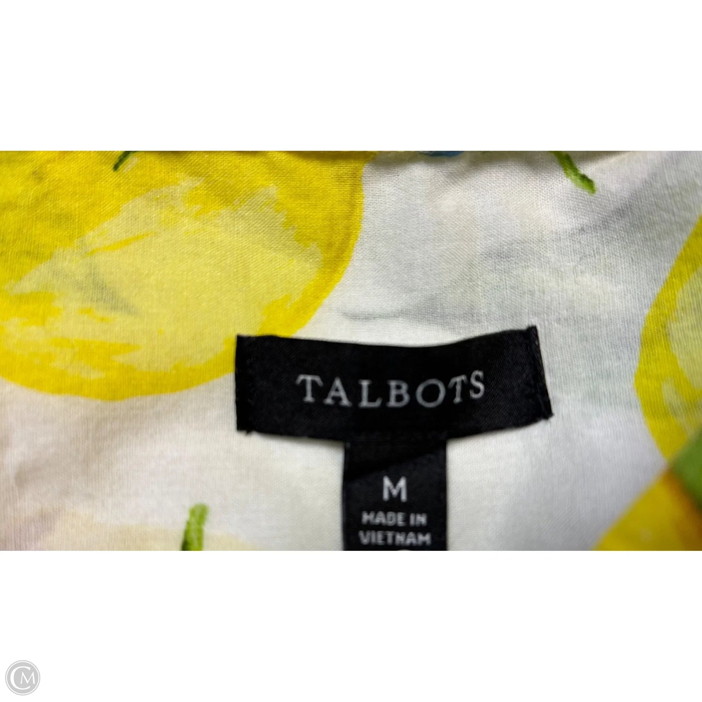 Top Long Sleeve By Talbots In Yellow, Size: M