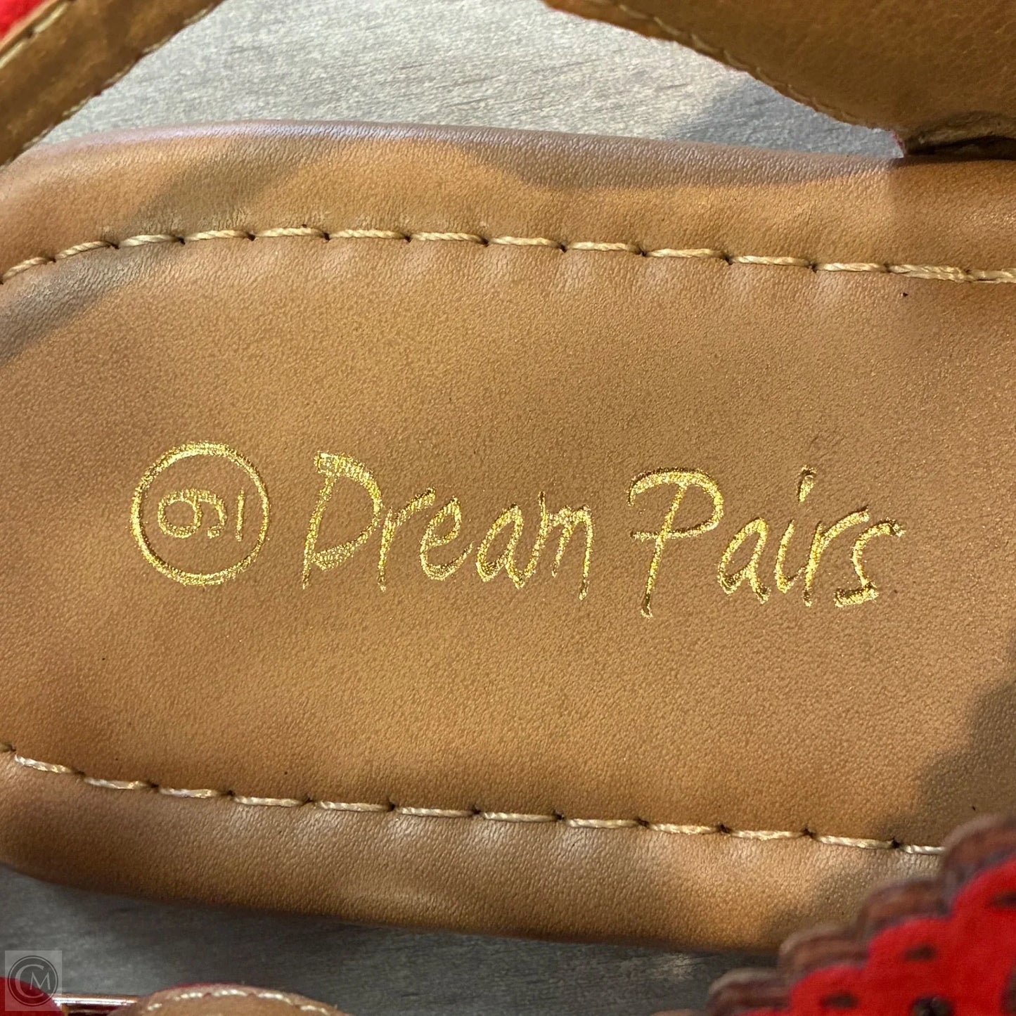 Sandals Flats By Dream Pairs In Red, Size: 9