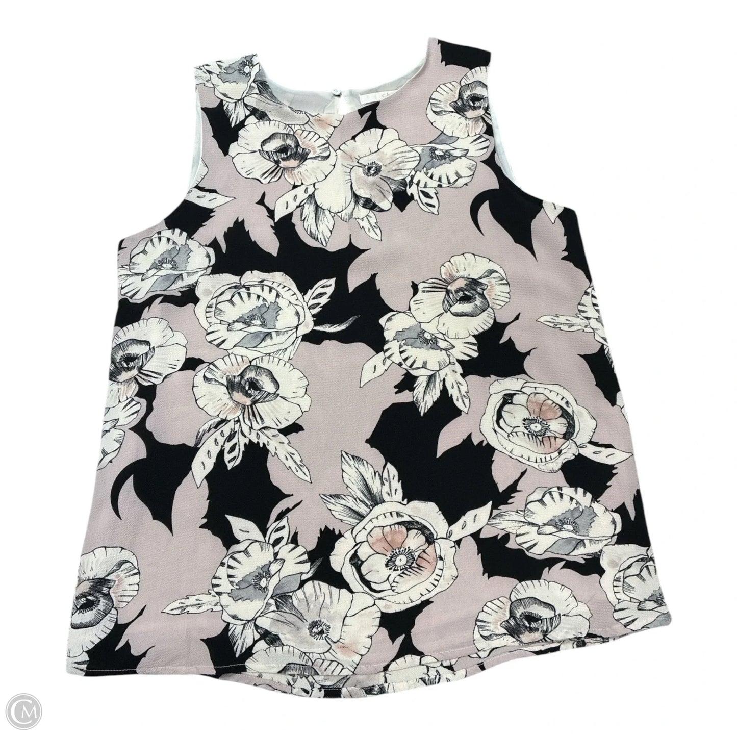 Blouse Sleeveless By Cme In Floral Print, Size: M