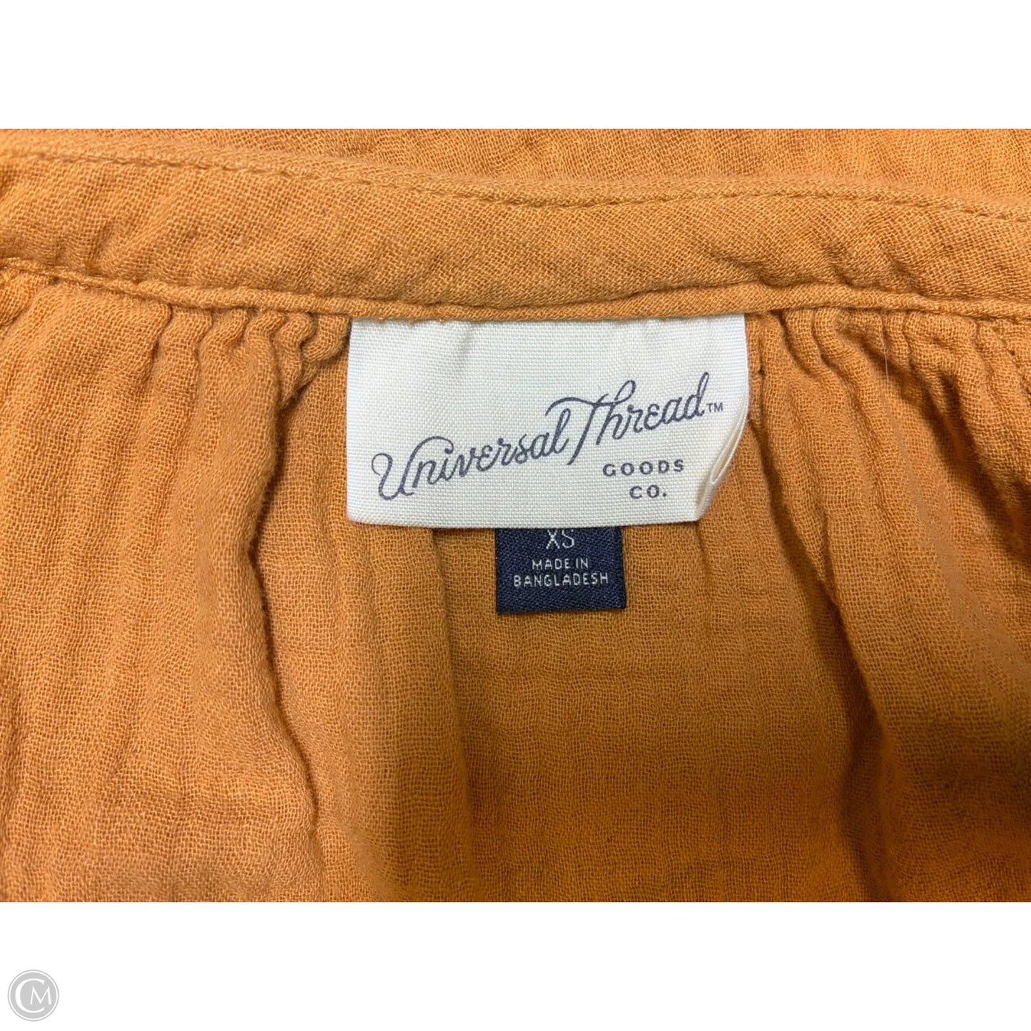 Top Short Sleeve By Universal Thread In Orange, Size: Xs