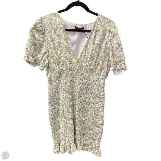 Dress Casual Short By Zara In Green & White, Size: Xxl