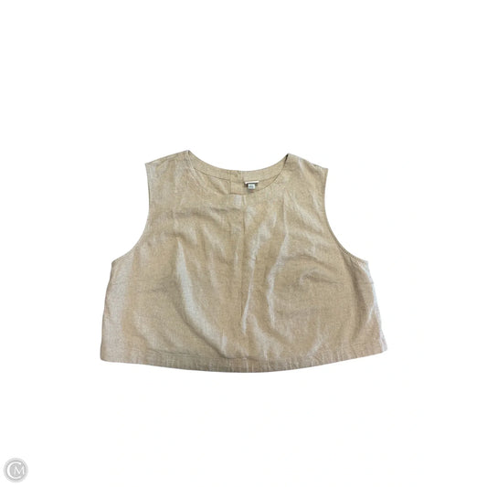 Top Sleeveless By A New Day In Tan, Size: Xxl
