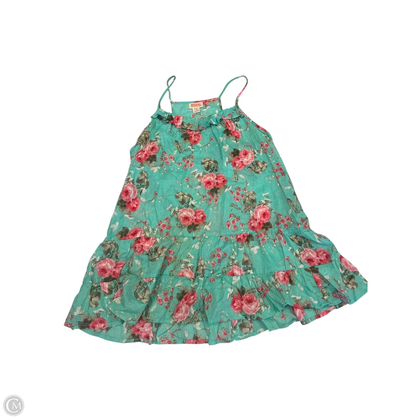 Blouse Sleeveless By Mossimo In Teal, Size: Xl