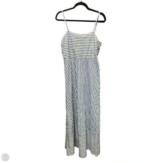 Dress Casual Maxi By Japna In Blue & White, Size: Xl