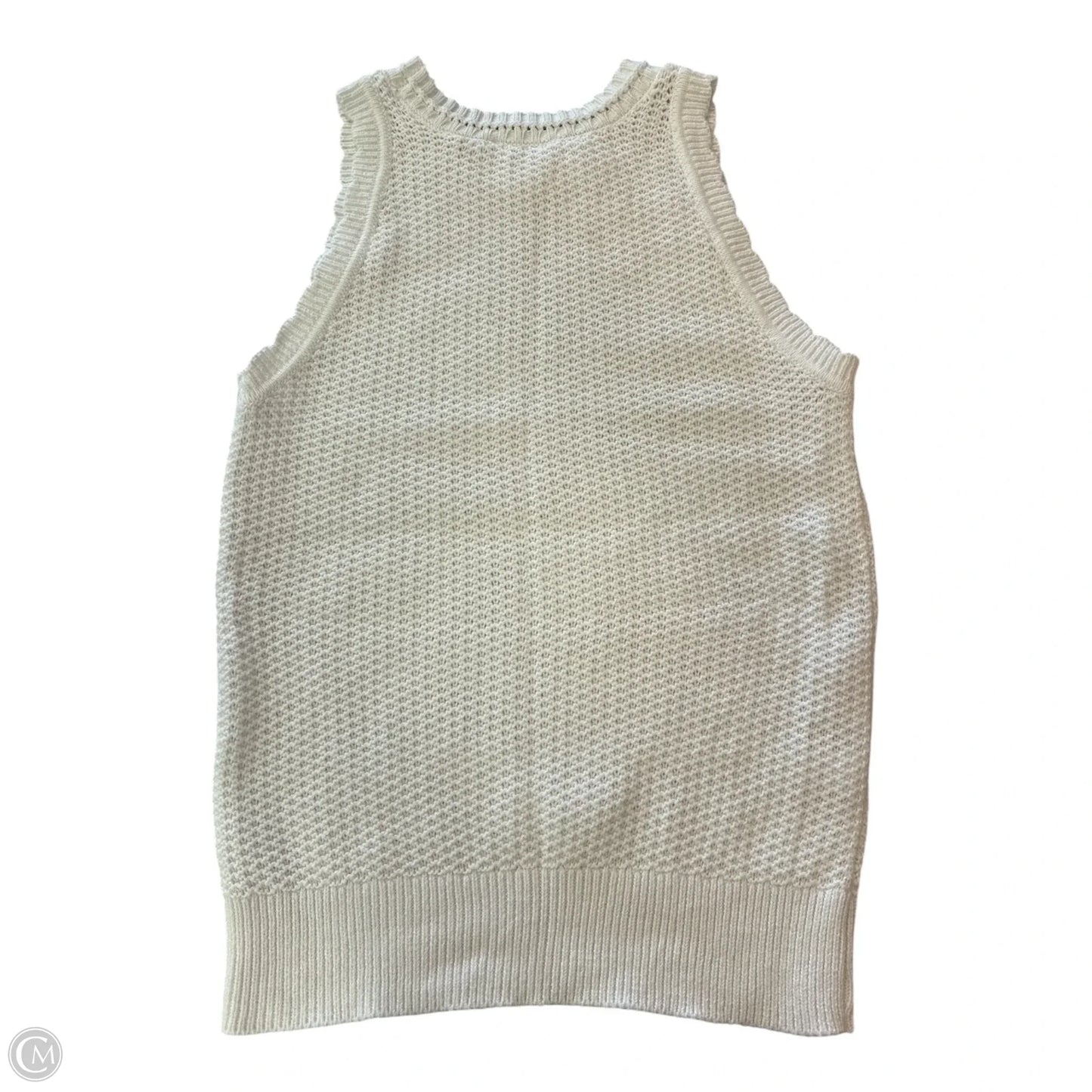 Top Sleeveless By Loft In White, Size: Sp