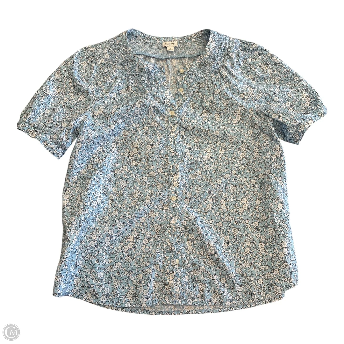 Top Short Sleeve By J. Crew In Blue, Size: S