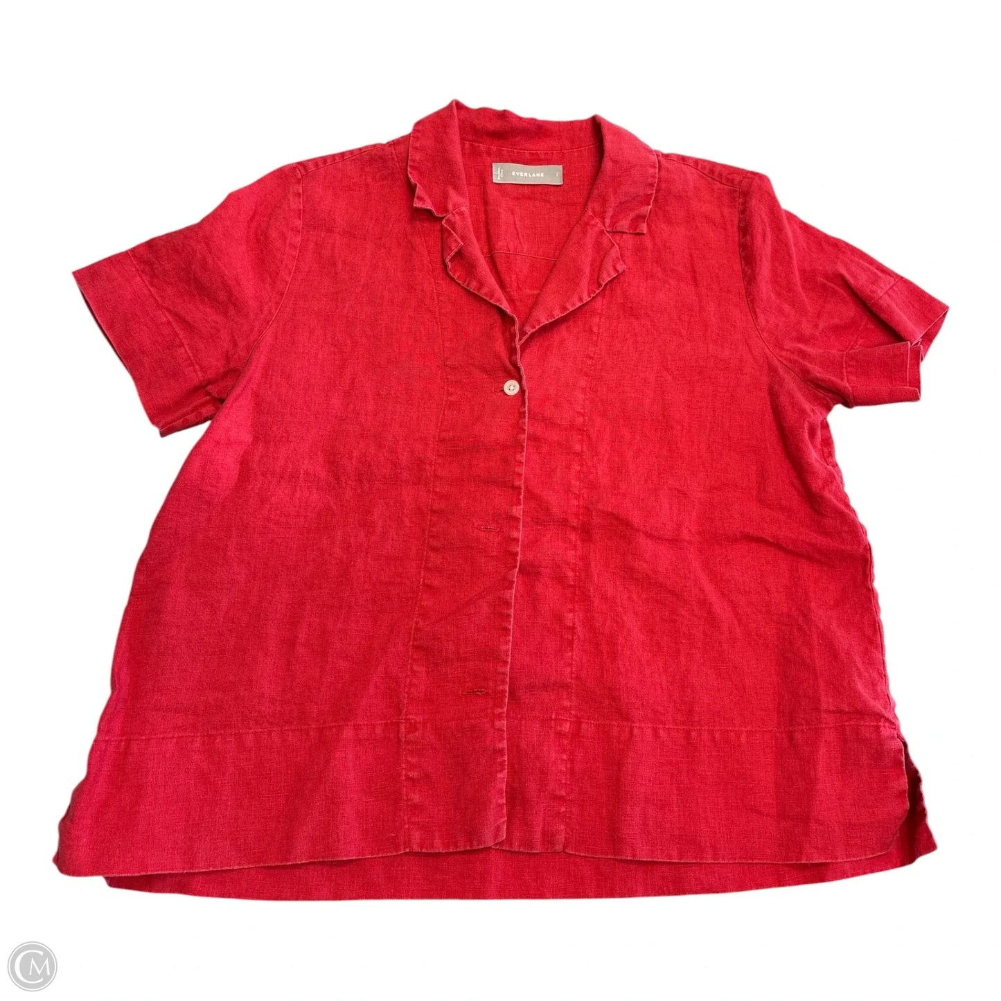 Top Short Sleeve By Everlane In Red, Size: Xs
