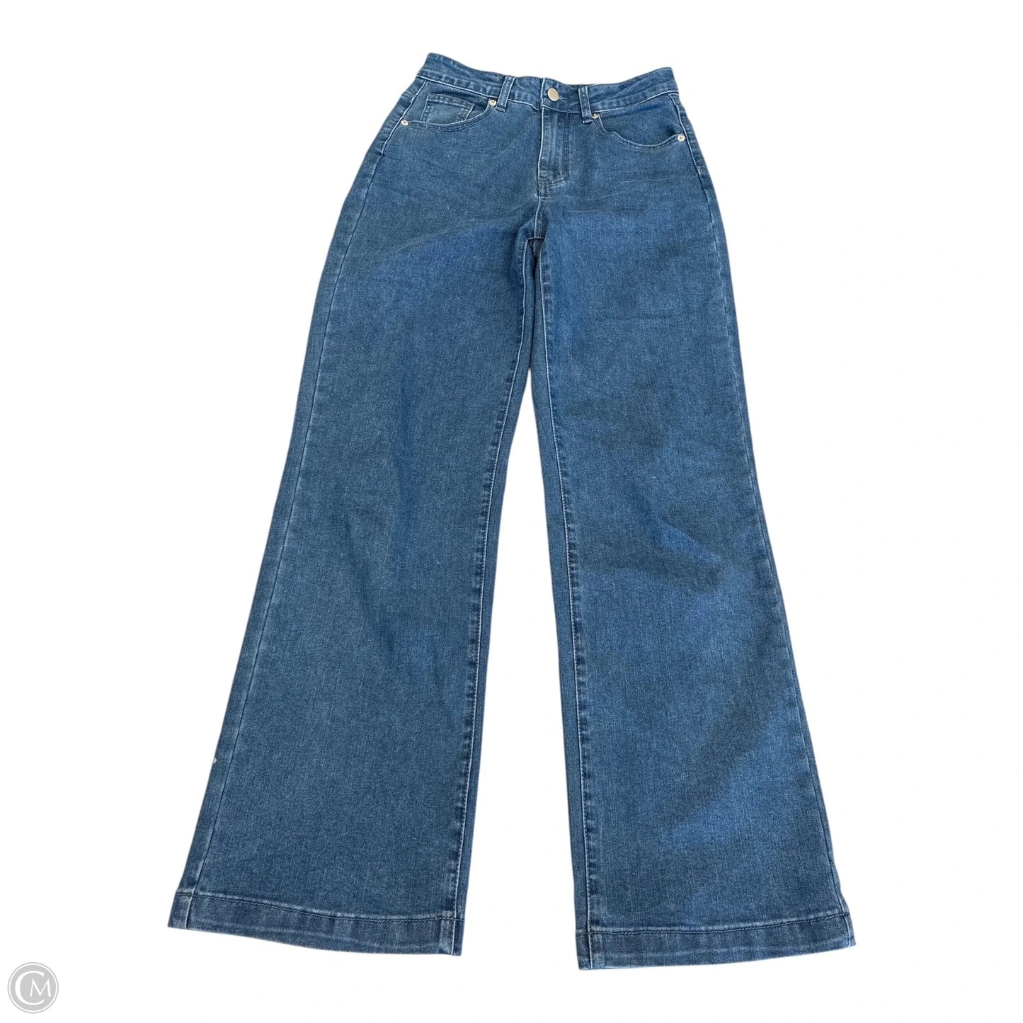 Jeans Wide Leg By Cmf In Blue Denim, Size: 4