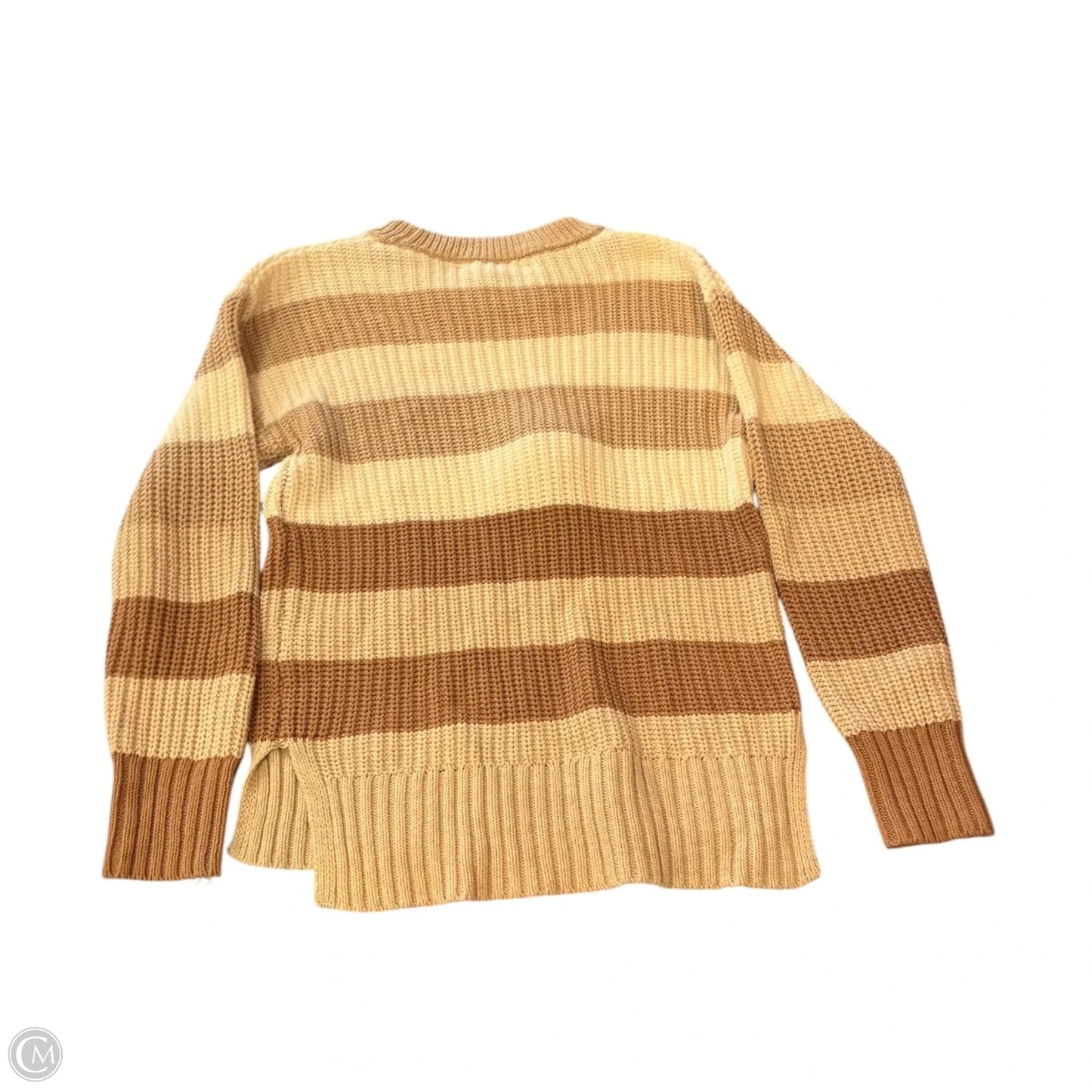 Sweater Cardigan By Banana Republic In Tan, Size: M