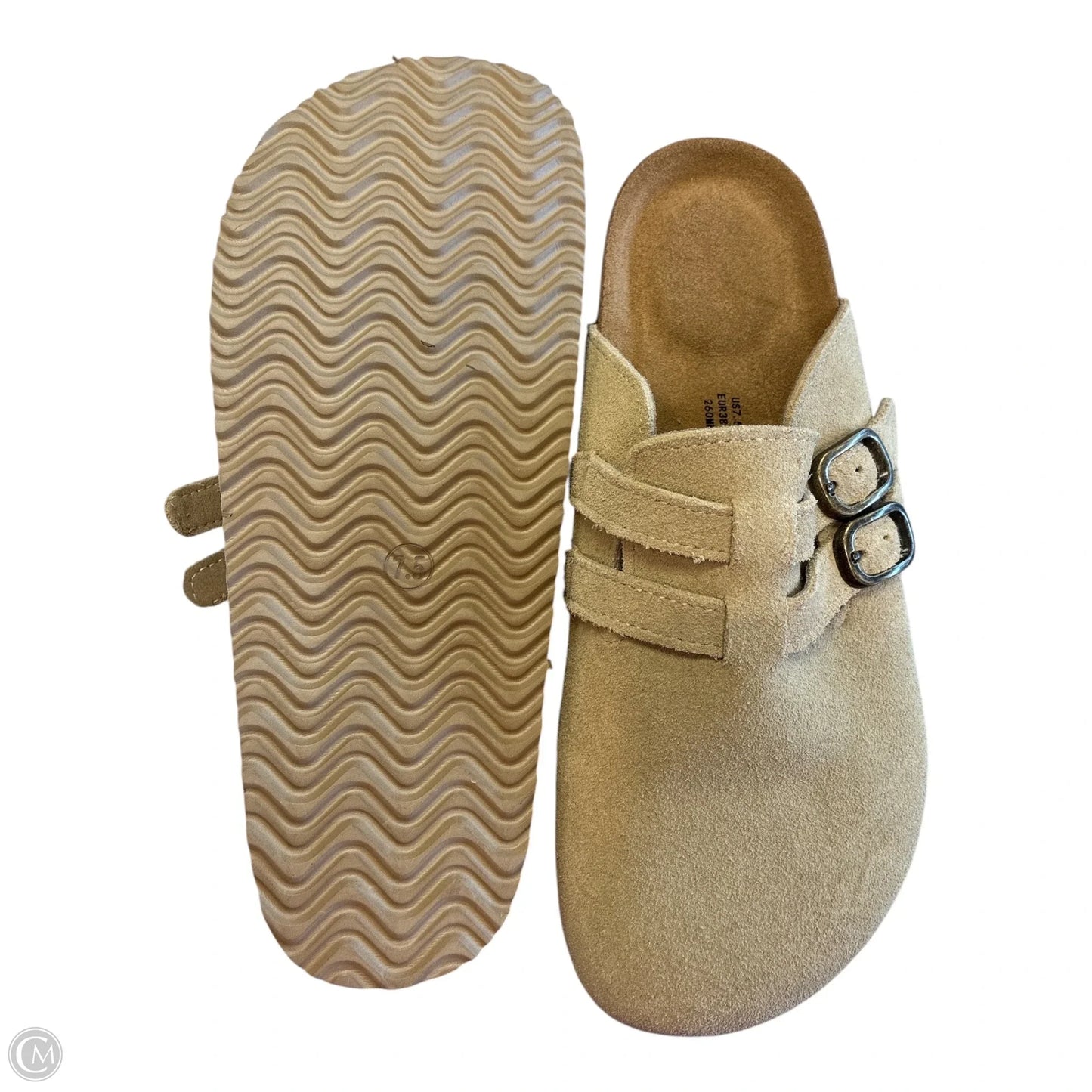 Shoes Heels Block By Clothes Mentor In Tan, Size: 7.5
