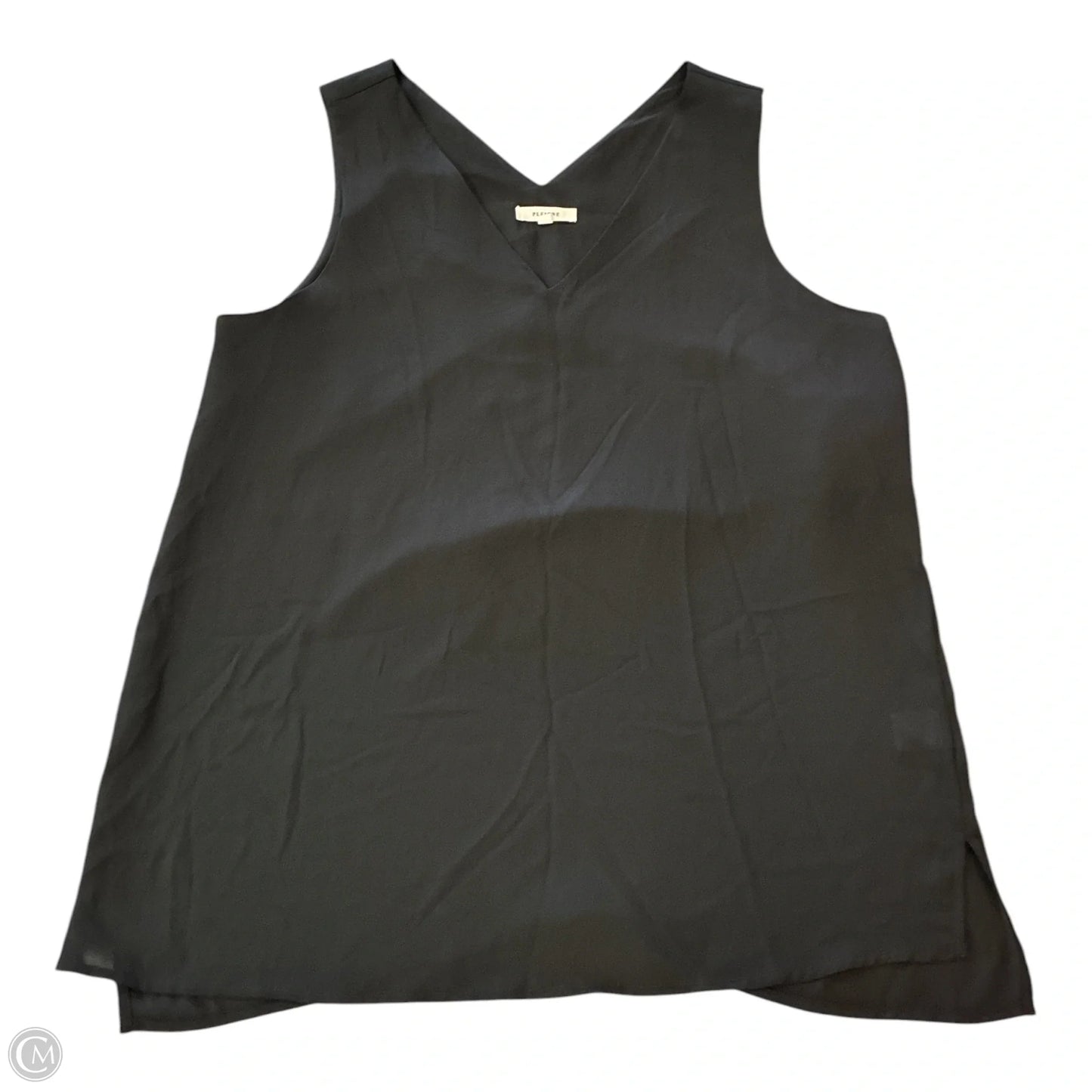 Blouse Sleeveless By Pleione In Black, Size: M