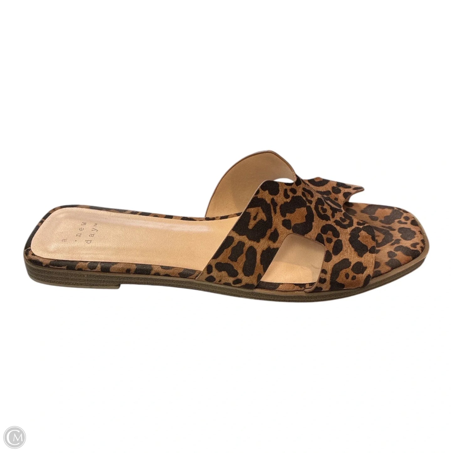 Sandals Flats By A New Day In Animal Print, Size: 7.5