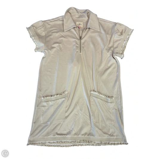 Dress Casual Short By Umgee In Tan & White, Size: M