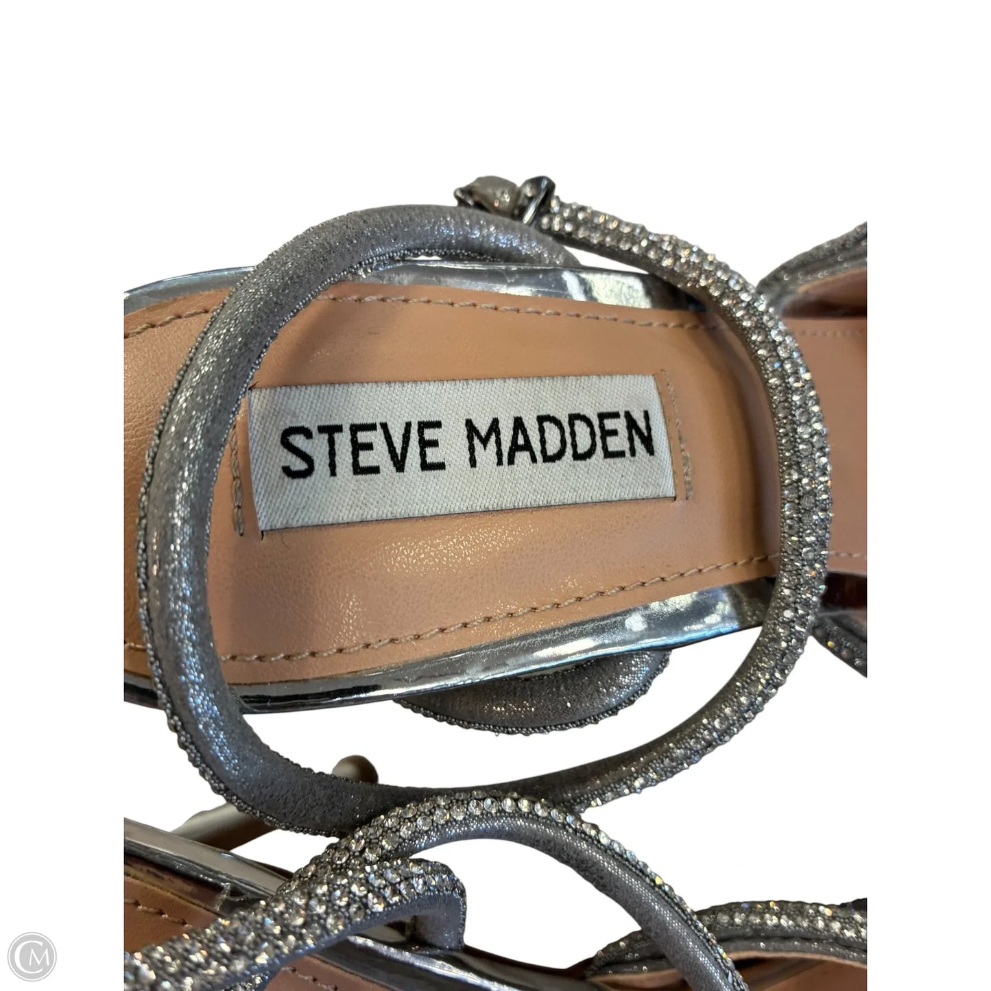 Shoes Heels Stiletto By Steve Madden In Silver, Size: 9