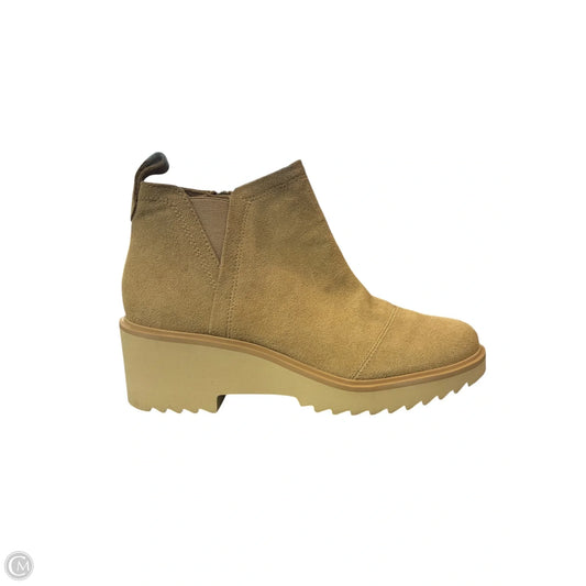 Boots Ankle Flats By Toms In Beige, Size: 8.5