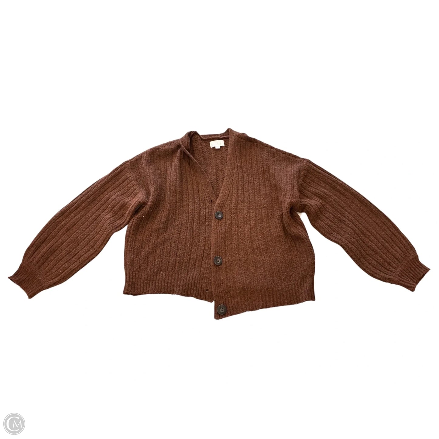 Sweater Cardigan By Clothes Mentor In Brown, Size: Xs
