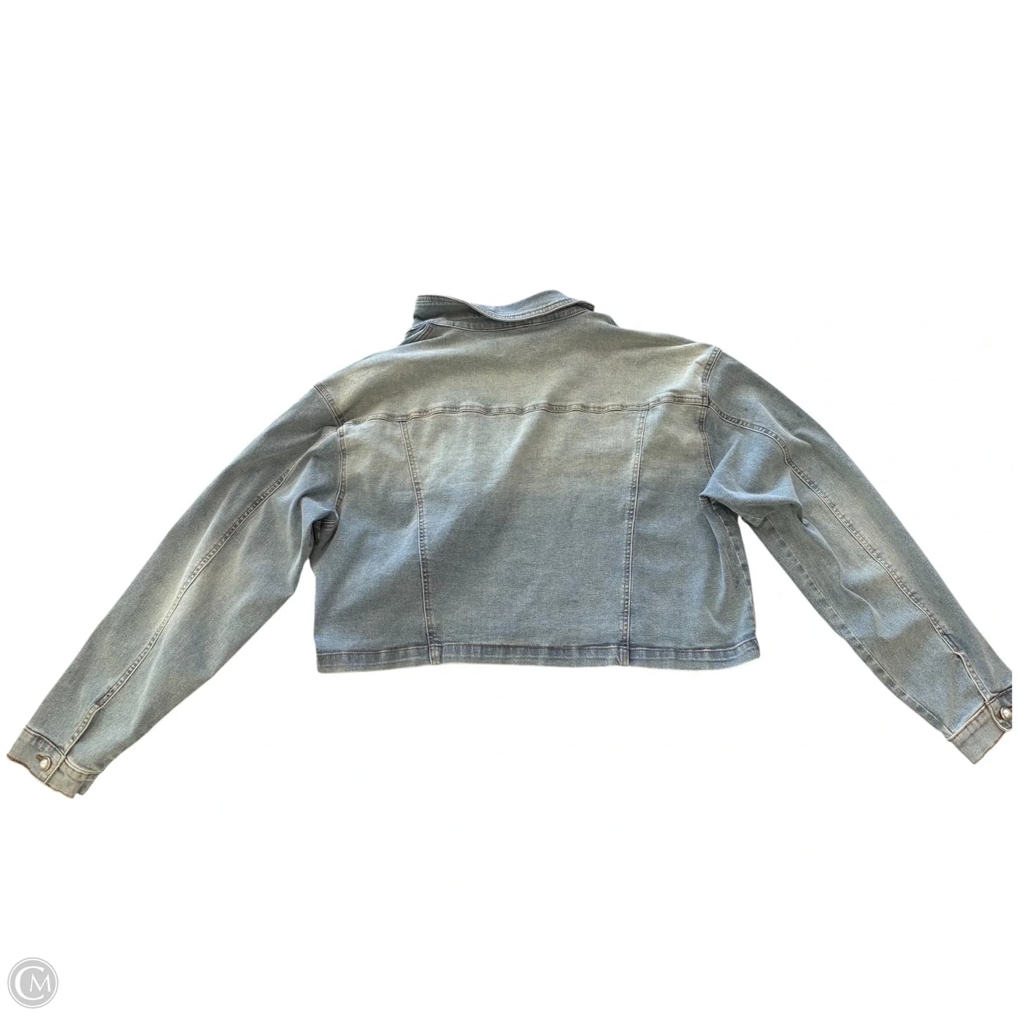 Jacket Denim By Clothes Mentor In Blue Denim, Size: Xxl