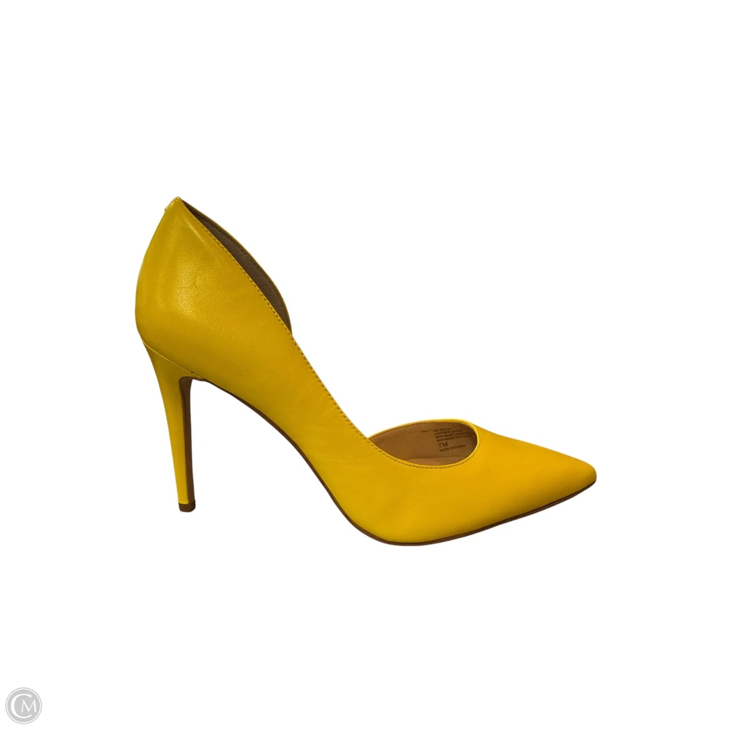 Shoes Heels Stiletto By Inc In Yellow, Size: 7