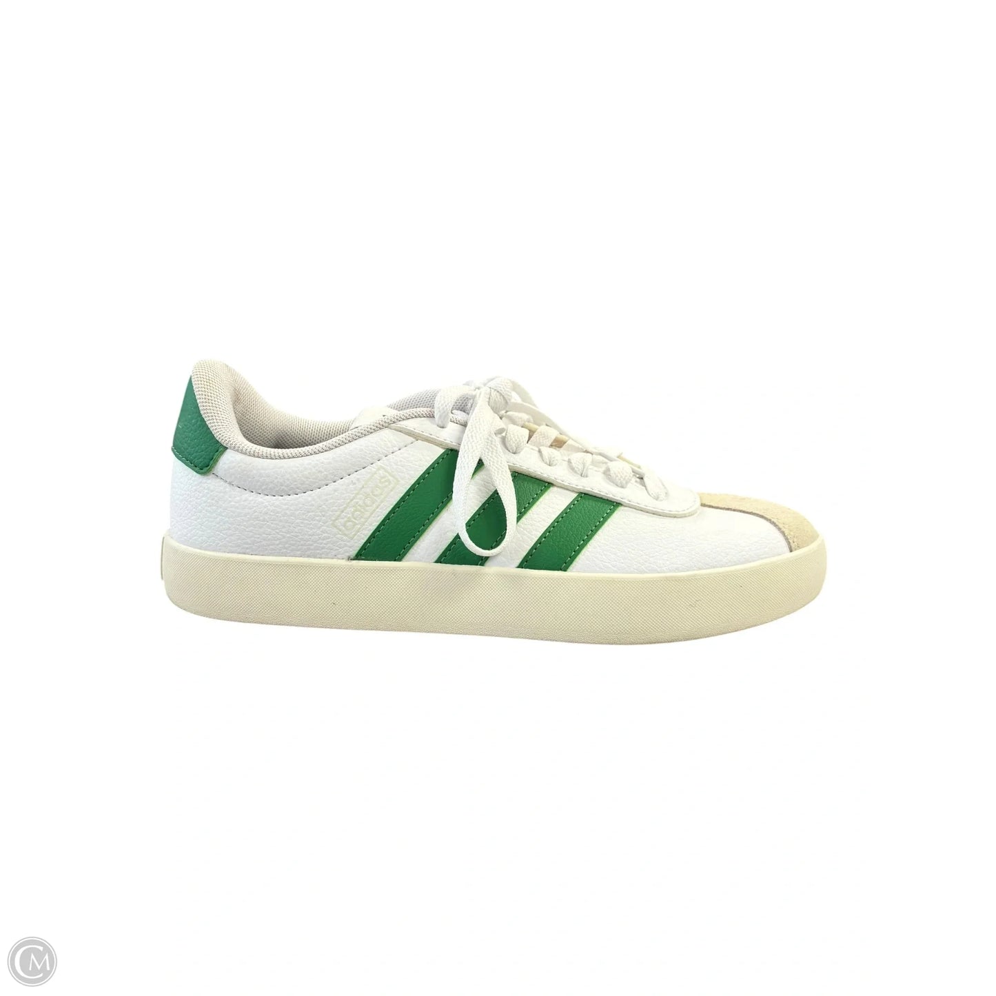 Shoes Sneakers By Adidas In Green & White, Size: 8