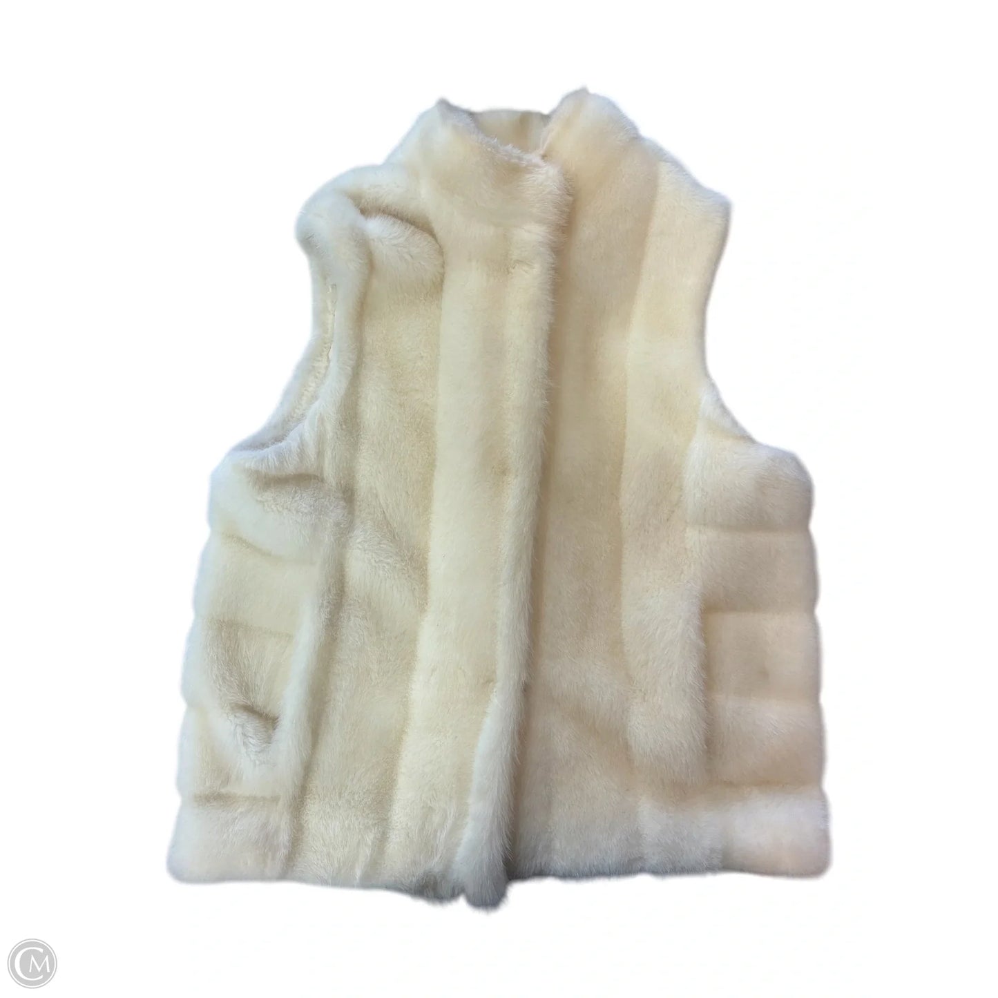 Vest Faux Fur & Sherpa By Cmc In Cream, Size: Xl