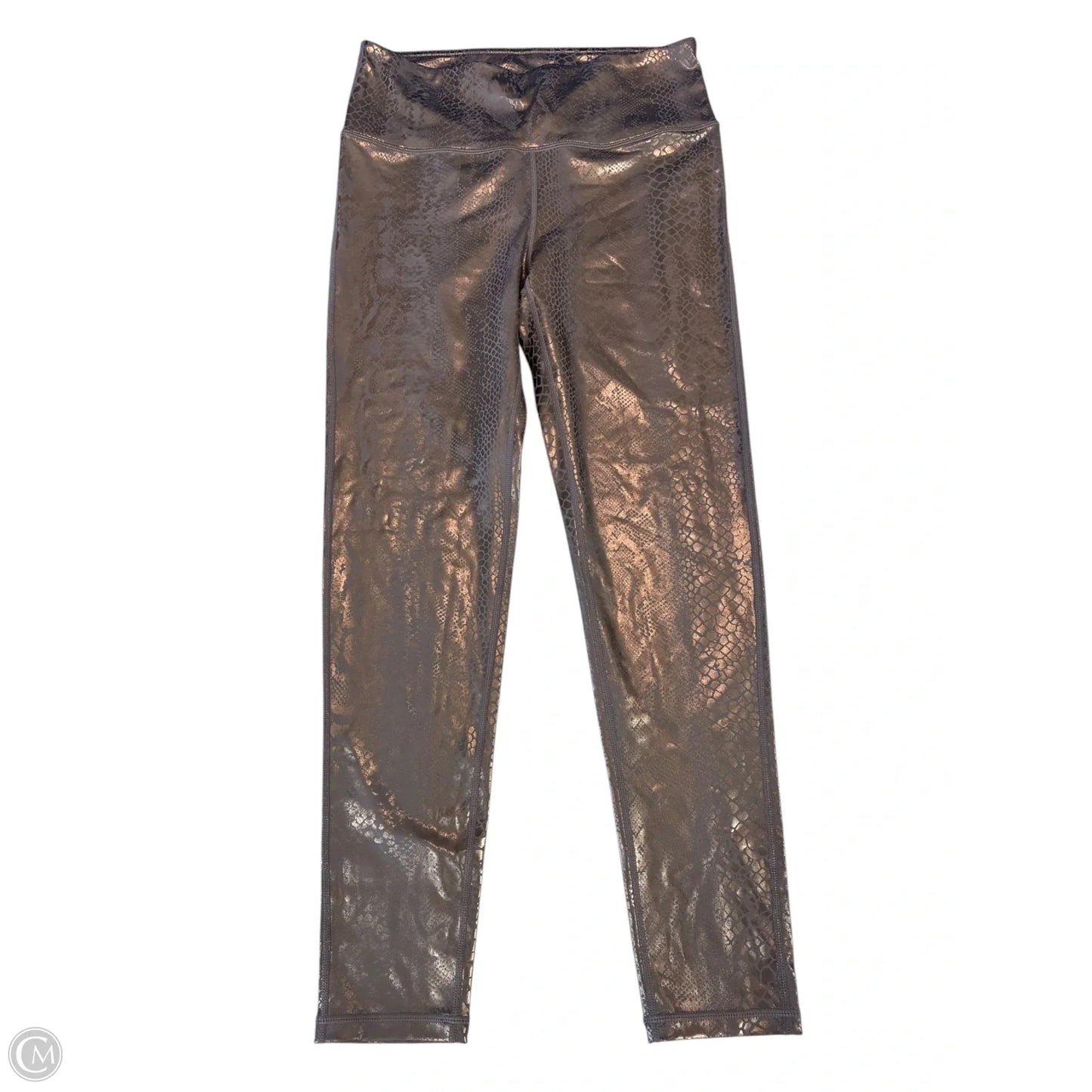 Athletic Leggings By Mono B In Grey, Size: L
