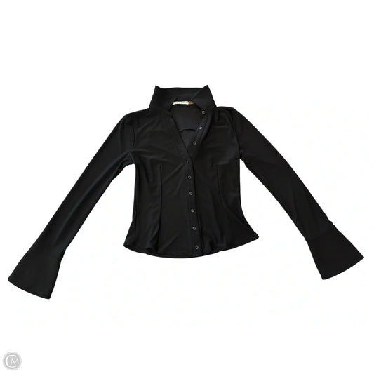 Top Long Sleeve Designer By Alice + Olivia In Black, Size: S