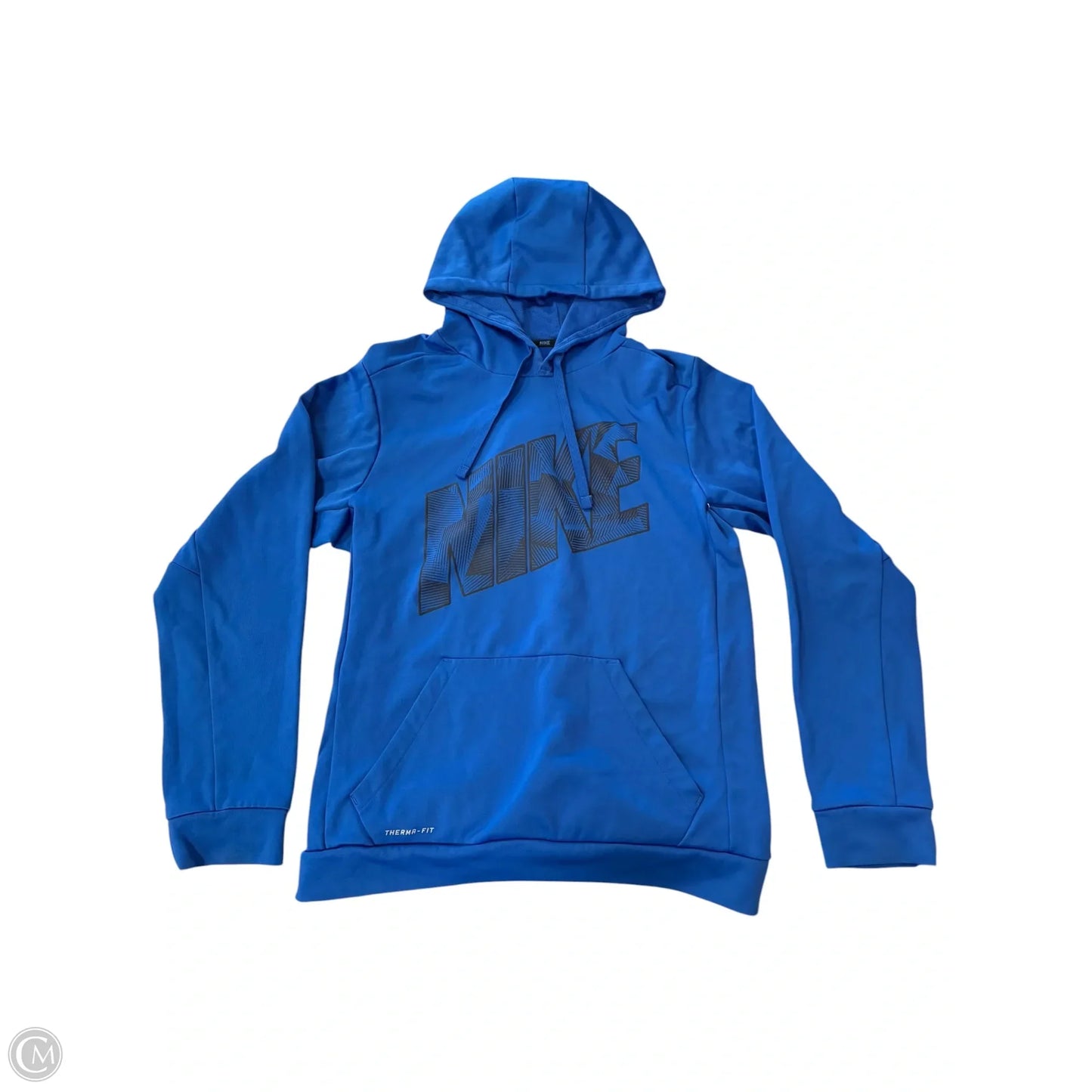 Sweatshirt Hoodie By Nike In Blue, Size: S