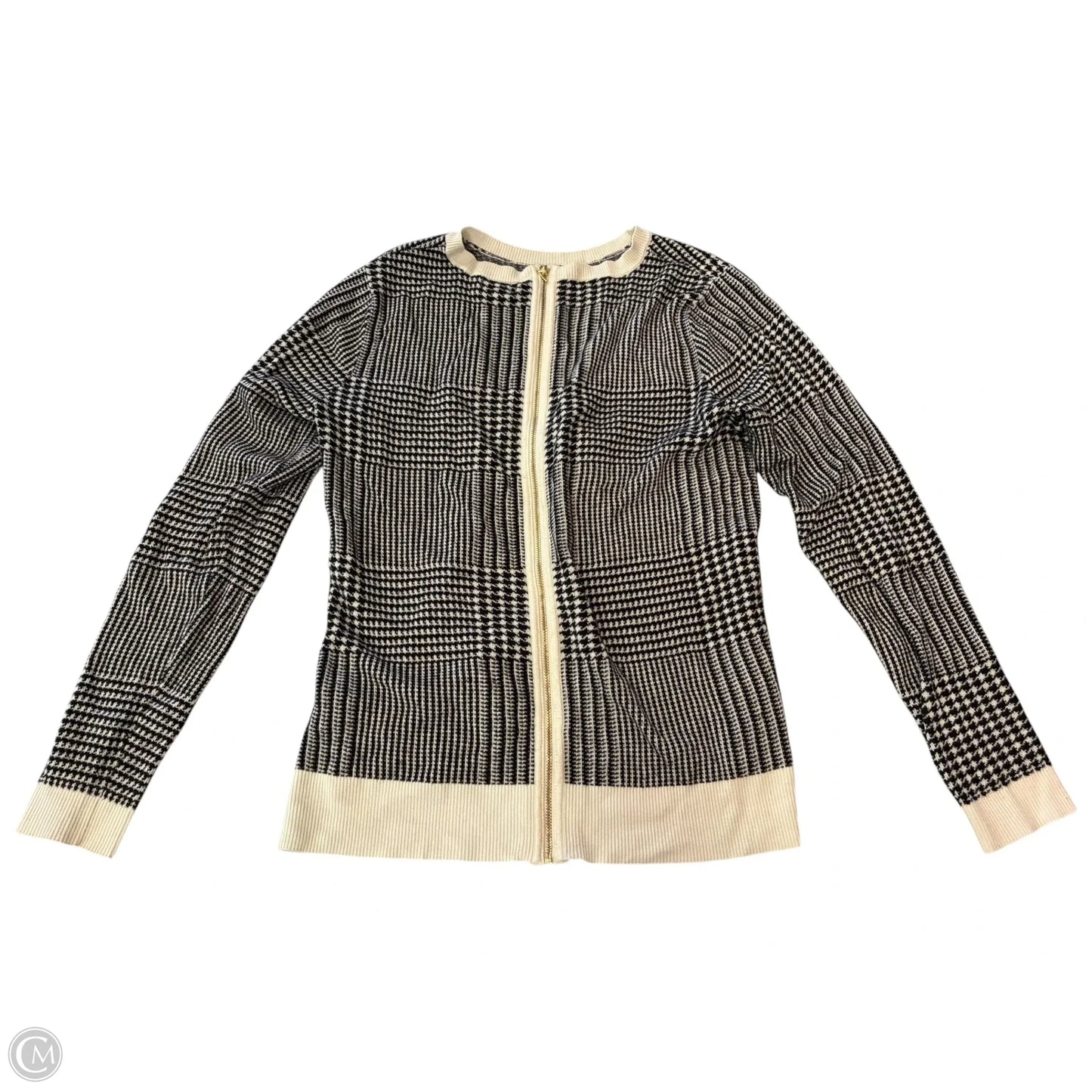 Sweater By H&m In Black & Cream, Size: M