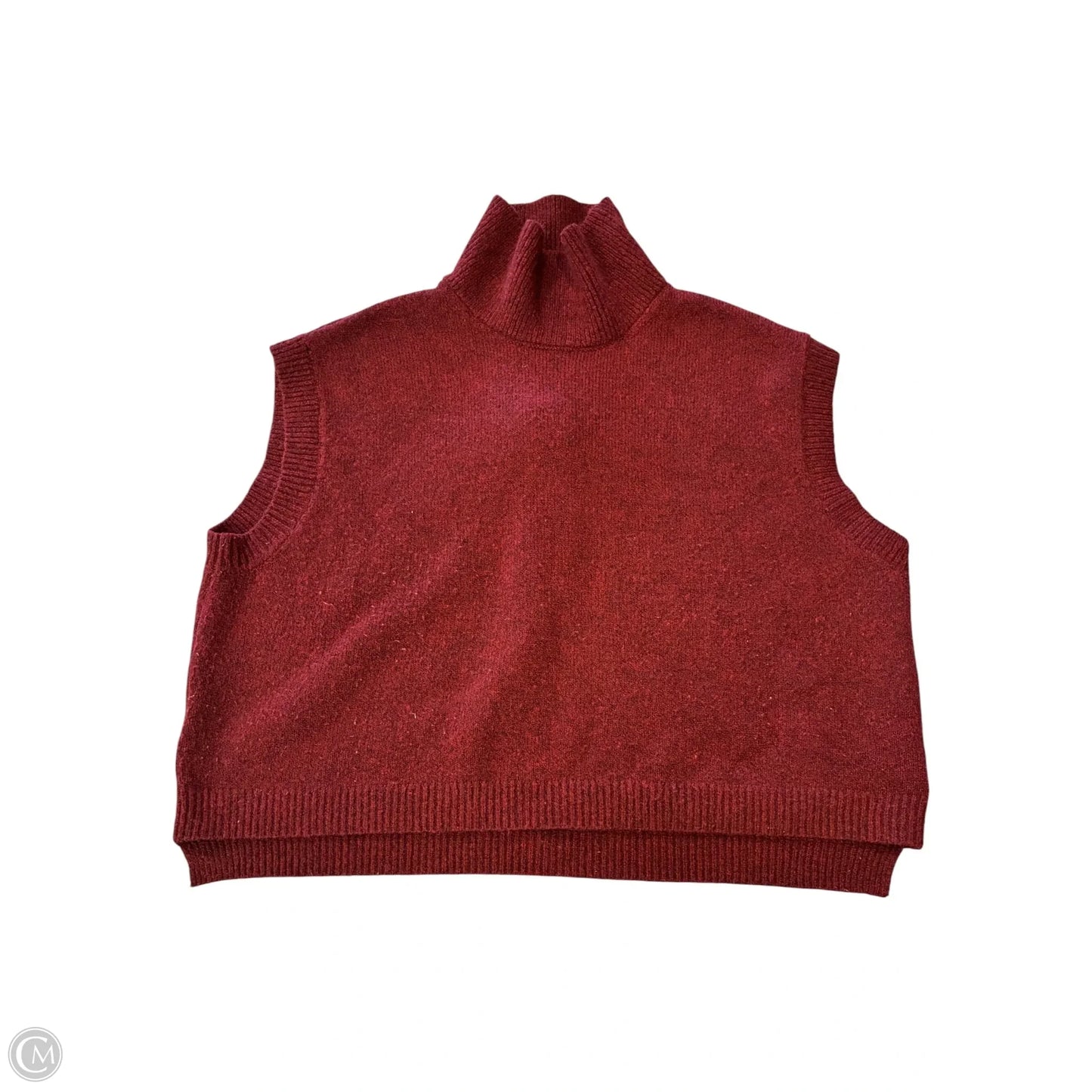 Vest Sweater By Dazy In Red, Size: M