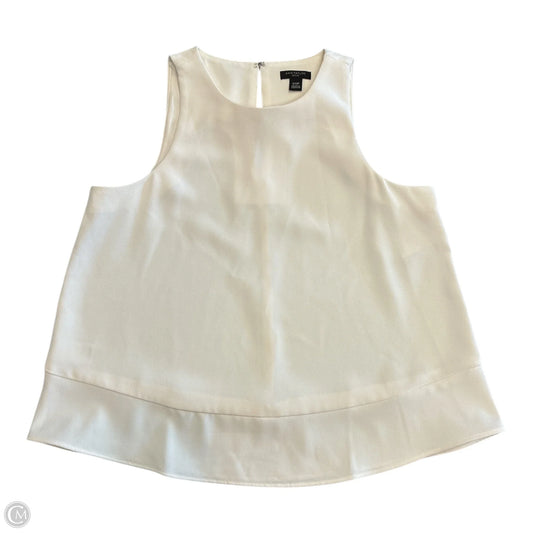 Blouse Sleeveless By Ann Taylor In Cream, Size: Xsp